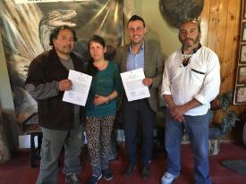 Firma convenio Museo Tamaya - Lebu