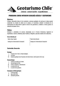 Seminario y Curso de Geoturismo